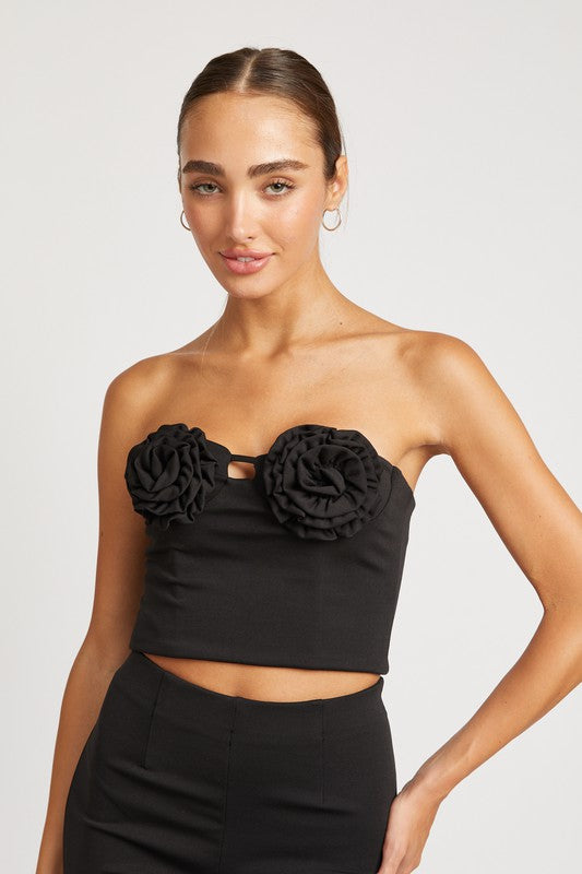 ROSETTE BUSTIER TOP - Jake J Shop