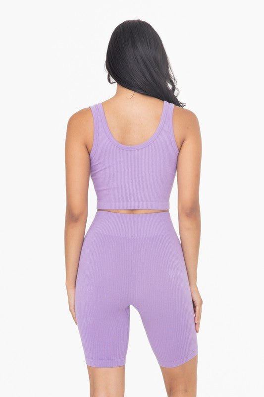 Ribbed Seamless Cropped Tank Top - Jake J Shop