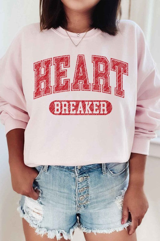 HEART BREAKER VALENTINES GRAPHIC SWEATSHIRT - Jake J Shop