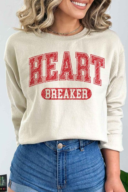 HEART BREAKER VALENTINES GRAPHIC SWEATSHIRT - Jake J Shop