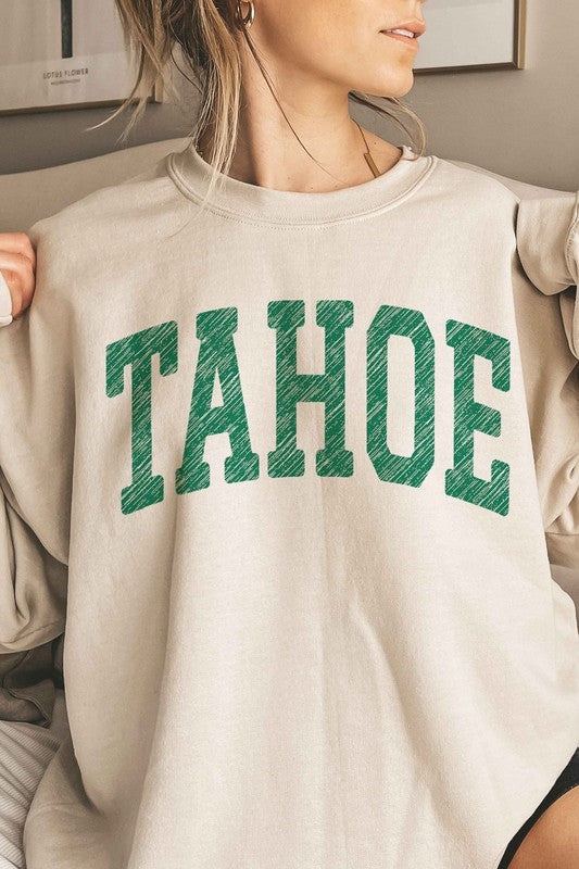 TAHOE CALIFORNIA NEVADA OVERSIZED SWEATSHIRT - Jake J Shop