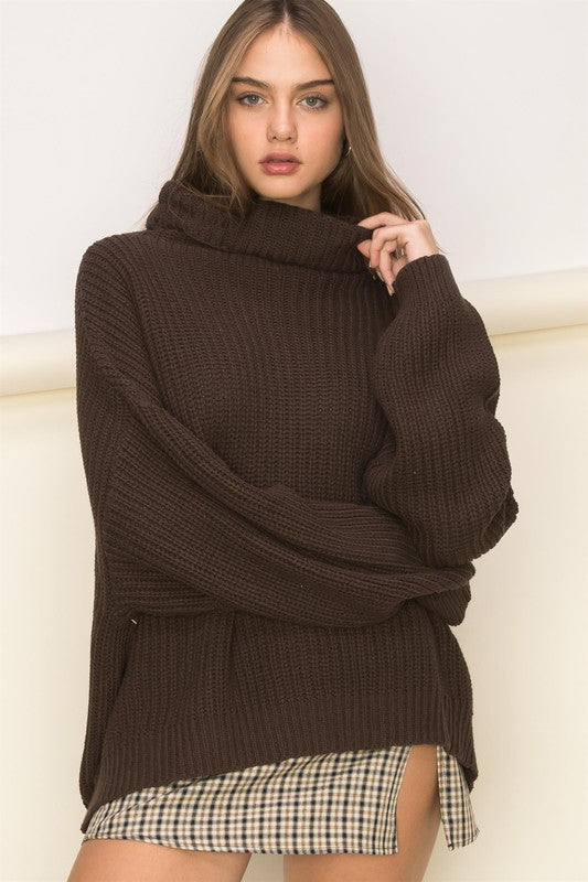 Cuddly Cute Turtleneck Oversized Sweater - Jake J Shop