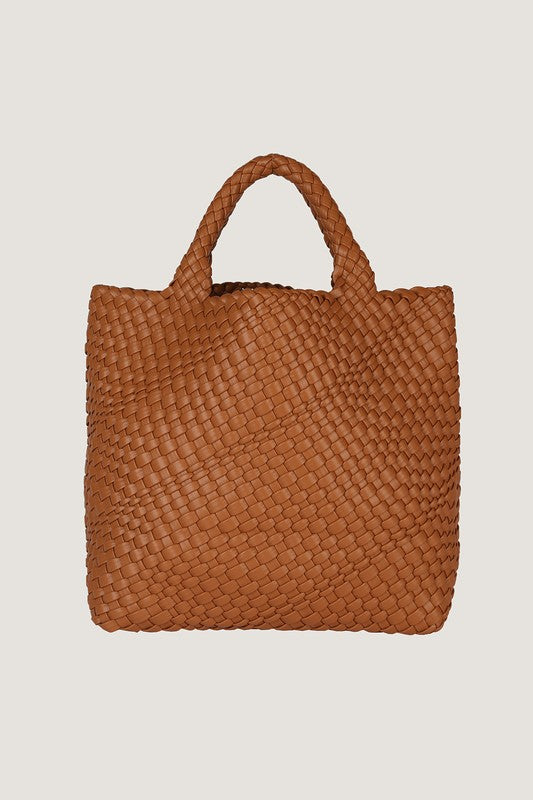 Sunshine Woven bag medium Yellow - Jake J Shop