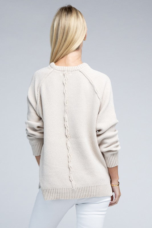 Raglan Chenille Sweater