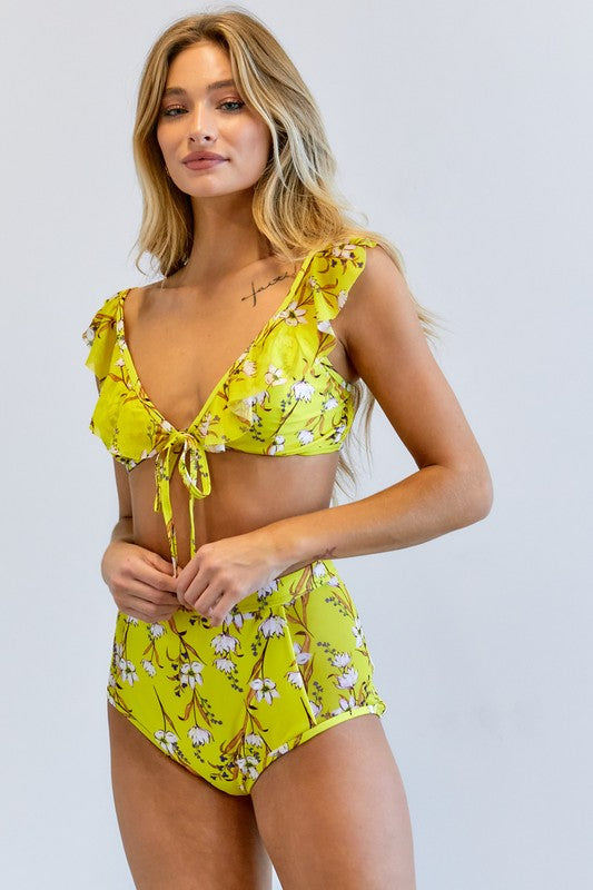 Floral Printed Swimwear Set - Jake J Shop