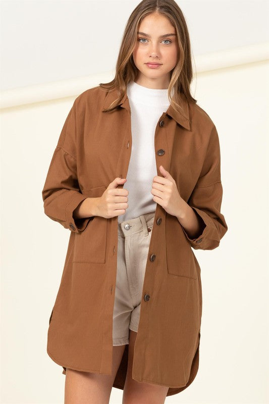 Sweet Fling Oversized Shirt Jacket - Jake J Shop