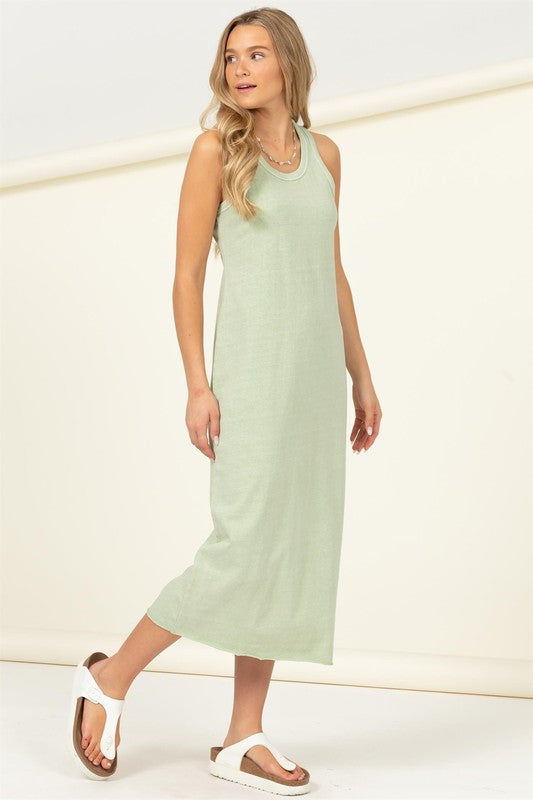 Fun Day Sleeveless Shift Midi Dress - Jake J Shop