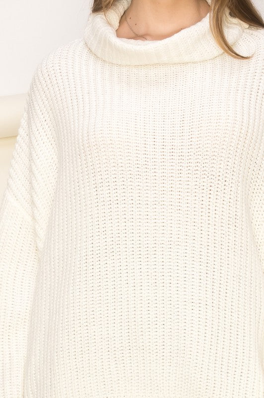 Cuddly Cute Turtleneck Oversized Sweater - Jake J Shop