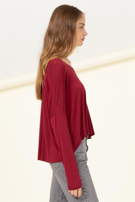 Love Me Right V Neck Loose Fit Top - Jake J Shop