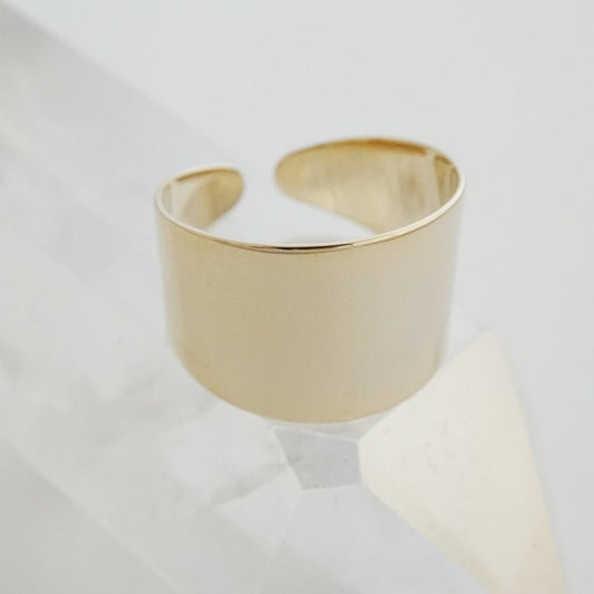 Thick Wrap Ring plated with 18k gold - Jake J Shop