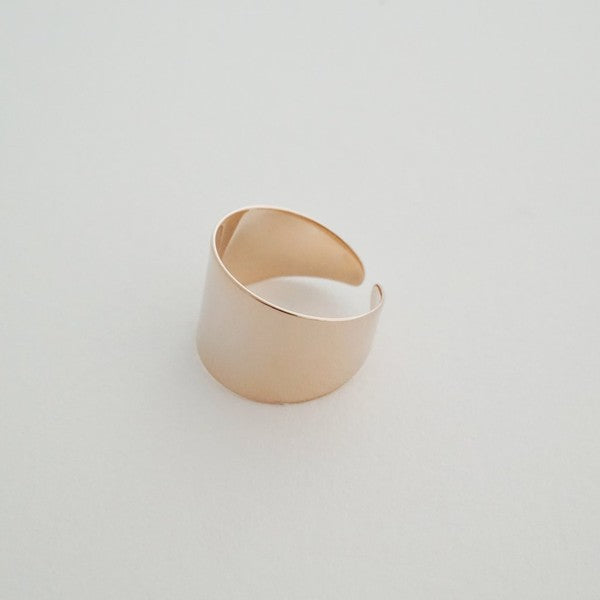 Thick Wrap Ring plated with 18k gold - Jake J Shop