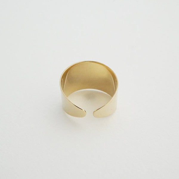 Thick Wrap Ring plated with 18k gold - Jake J Shop