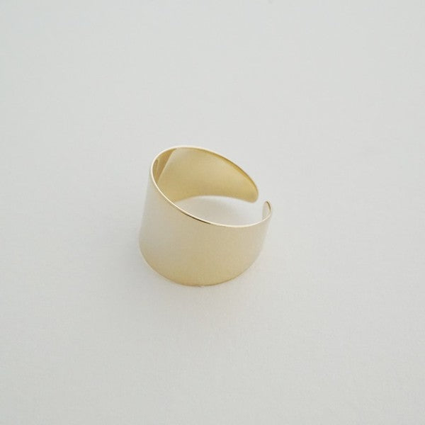 Thick Wrap Ring plated with 18k gold - Jake J Shop