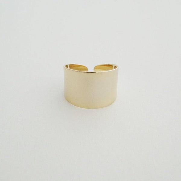 Thick Wrap Ring plated with 18k gold - Jake J Shop