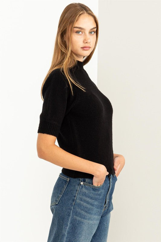 Lovely Embrace Puff Sleeve Sweater Top - Jake J Shop