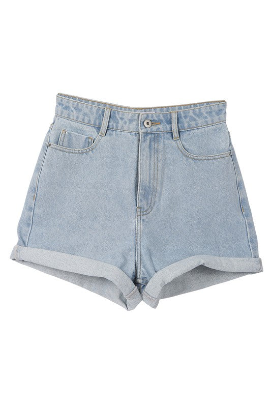 roll up denim shorts - Jake J Shop