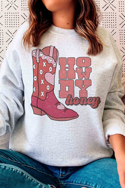 HOWDY HONEY Graphic Sweatshirt - Jake J Shop