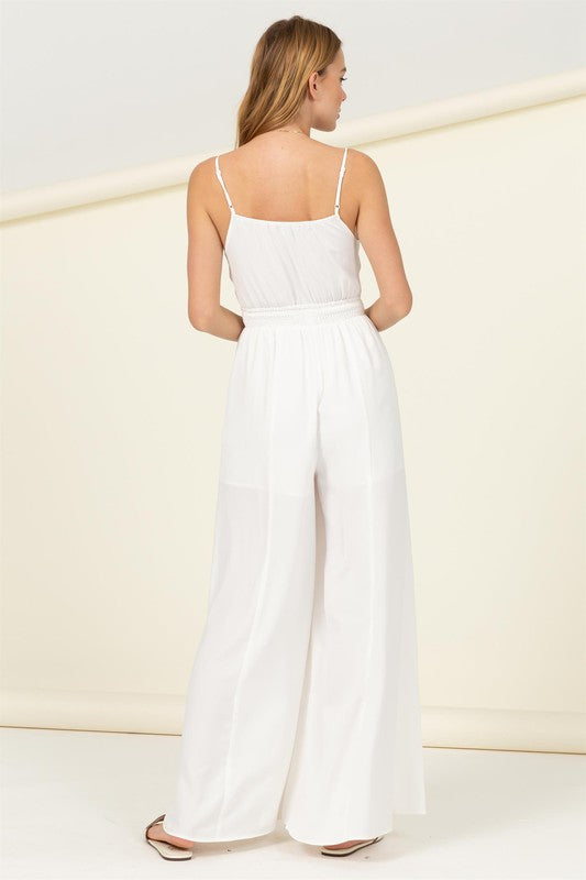 Remember Me Front Sash Cutout Jumpsuit - Jake J Shop