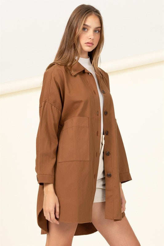 Sweet Fling Oversized Shirt Jacket - Jake J Shop