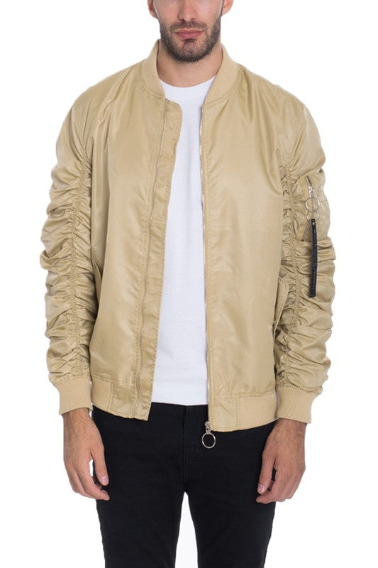 Weiv Men's Casual MA-1 Flight Lined Bomber Jacket - Jake J Shop