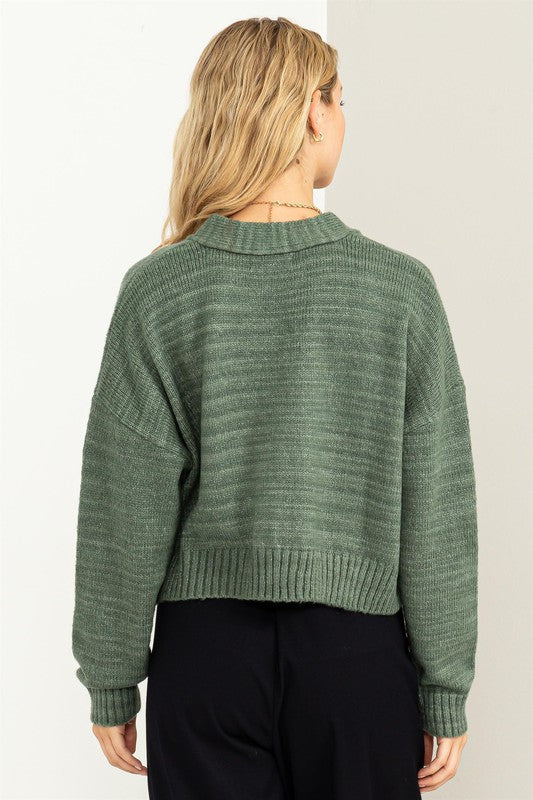 Cute Mood Crop Shoulder Cropped Cardigan Sweater - Jake J Shop