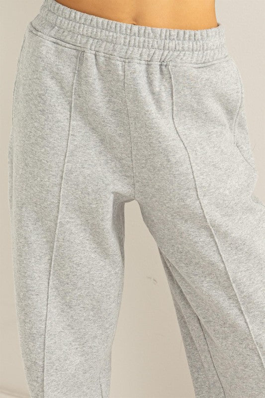 Cute Take High-Waisted Pintuck Sweatpants - Jake J Shop