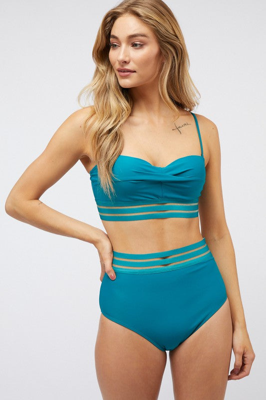 Solid Two Piece Swimsuit - Jake J Shop