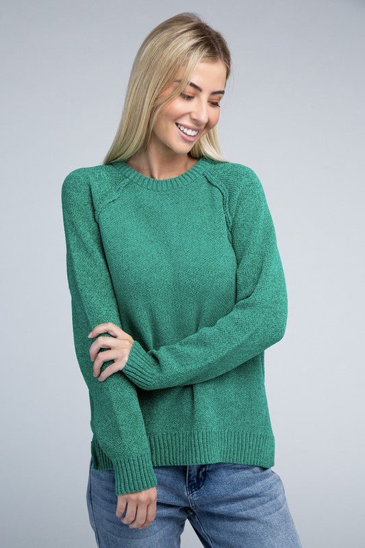 Raglan Chenille Sweater