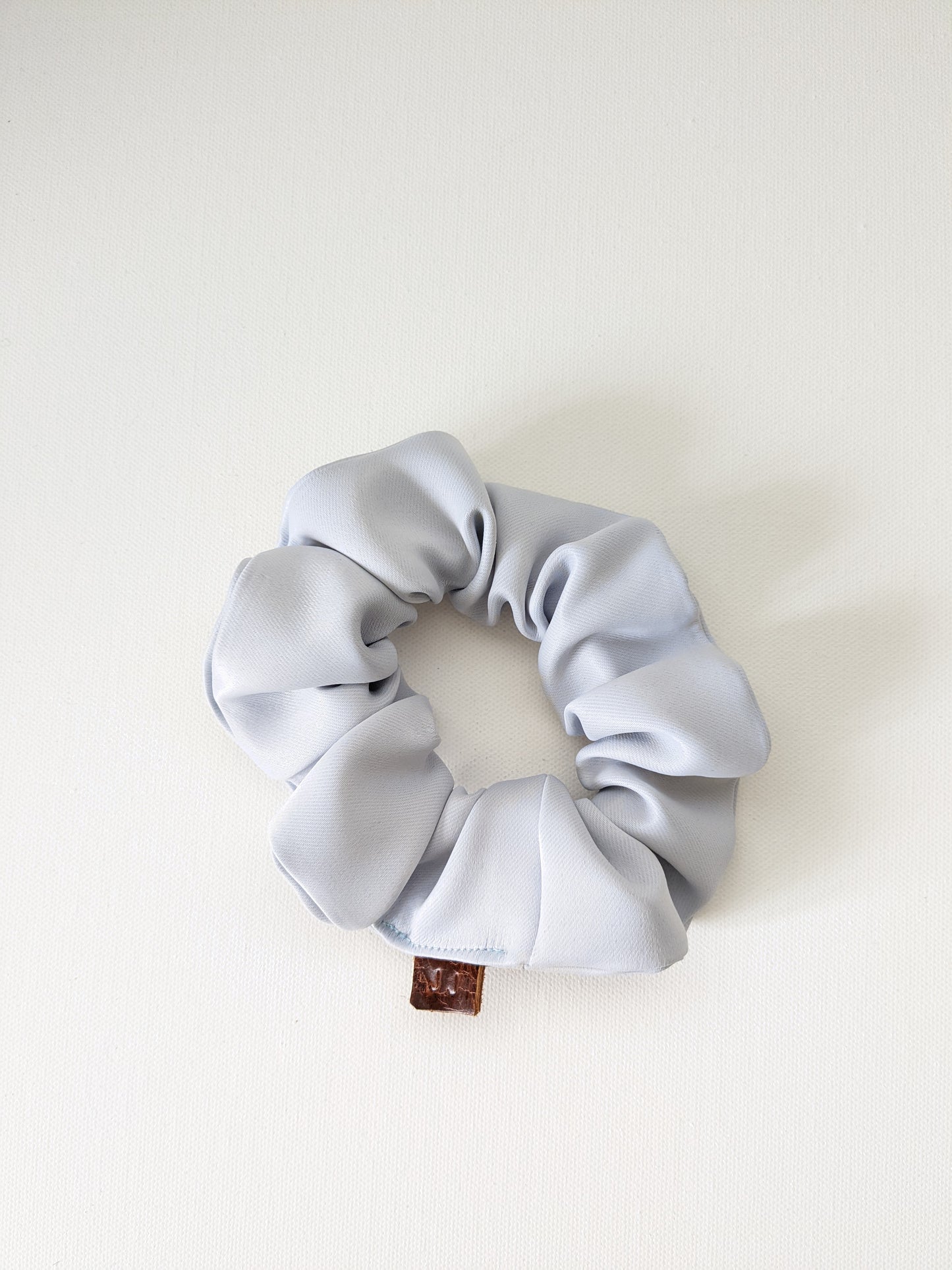 Handmade Soft Blue Elegant Scrunchie Standard