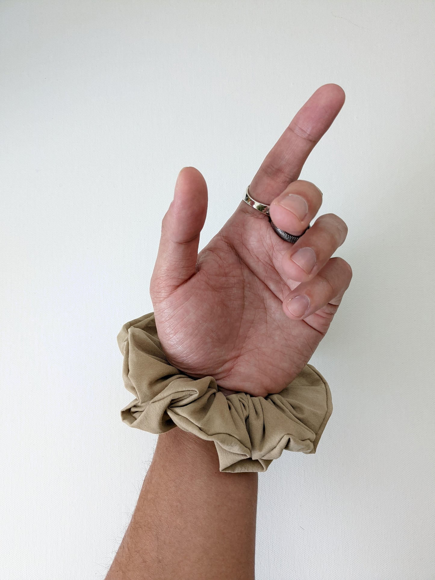 Handmade Khaki Outdoor Scrunchie Standard