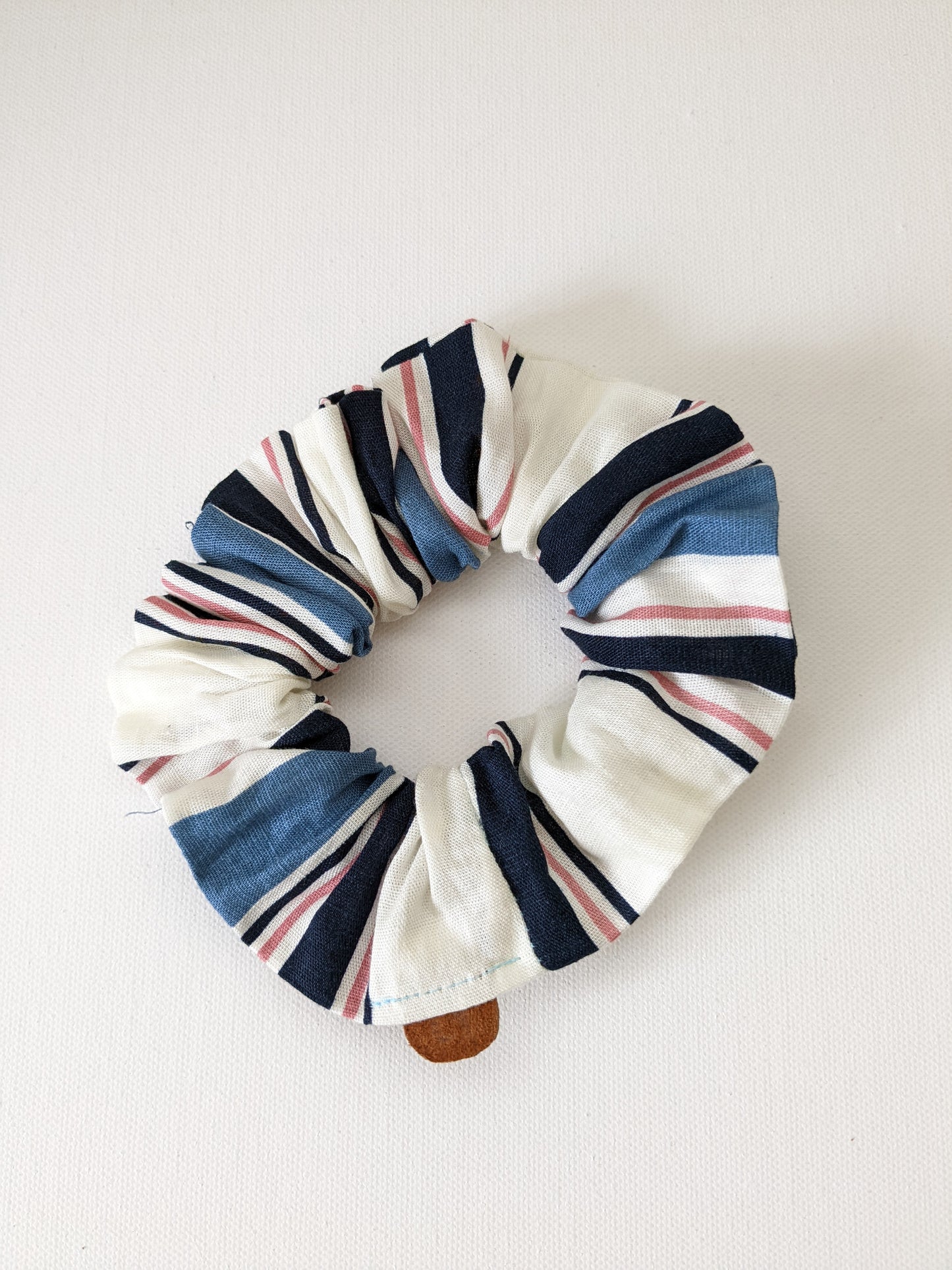 Handmade Striped Beach Scrunchie Standard