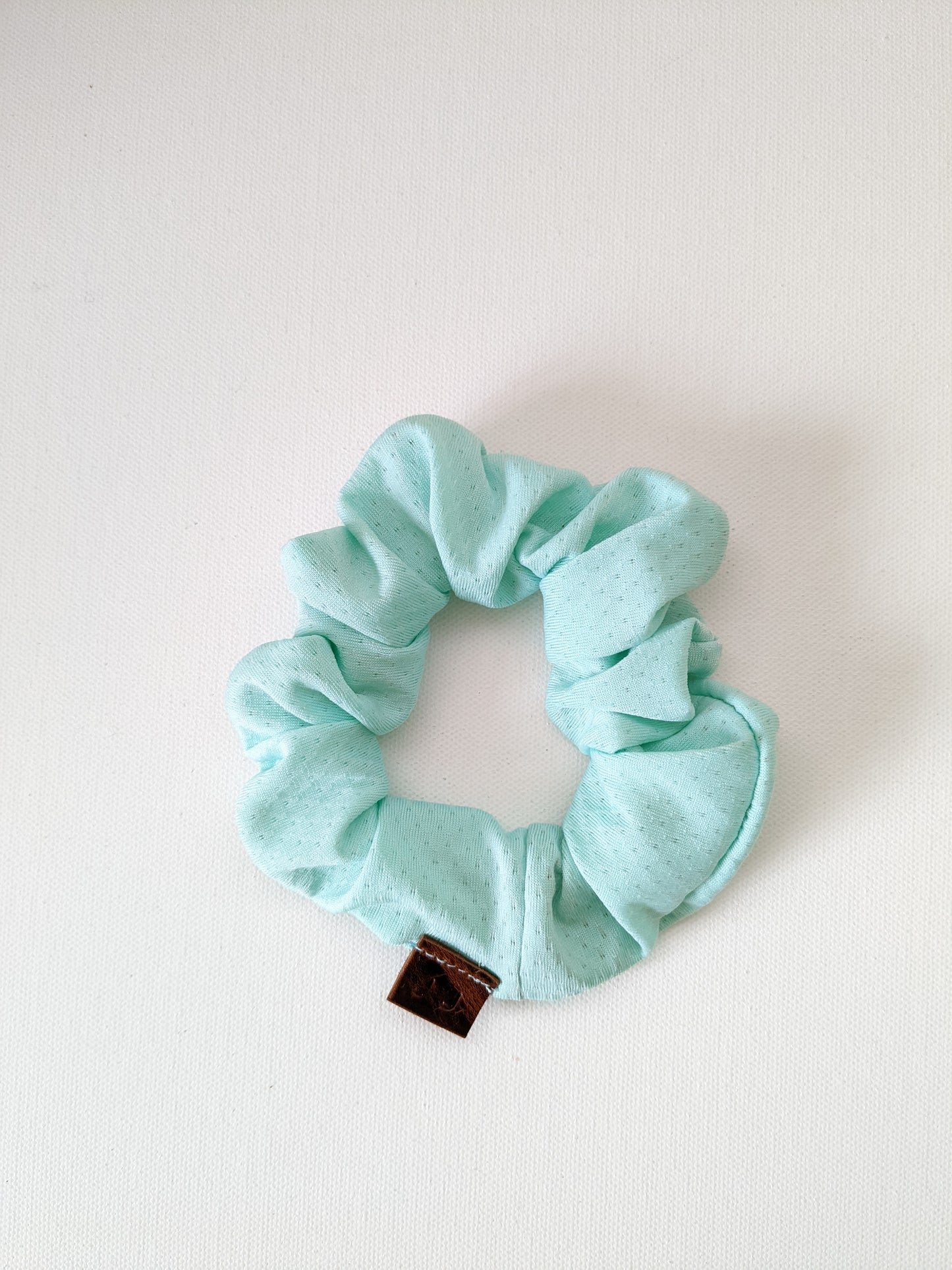 Handmade Mint Mini Workout Scrunchie