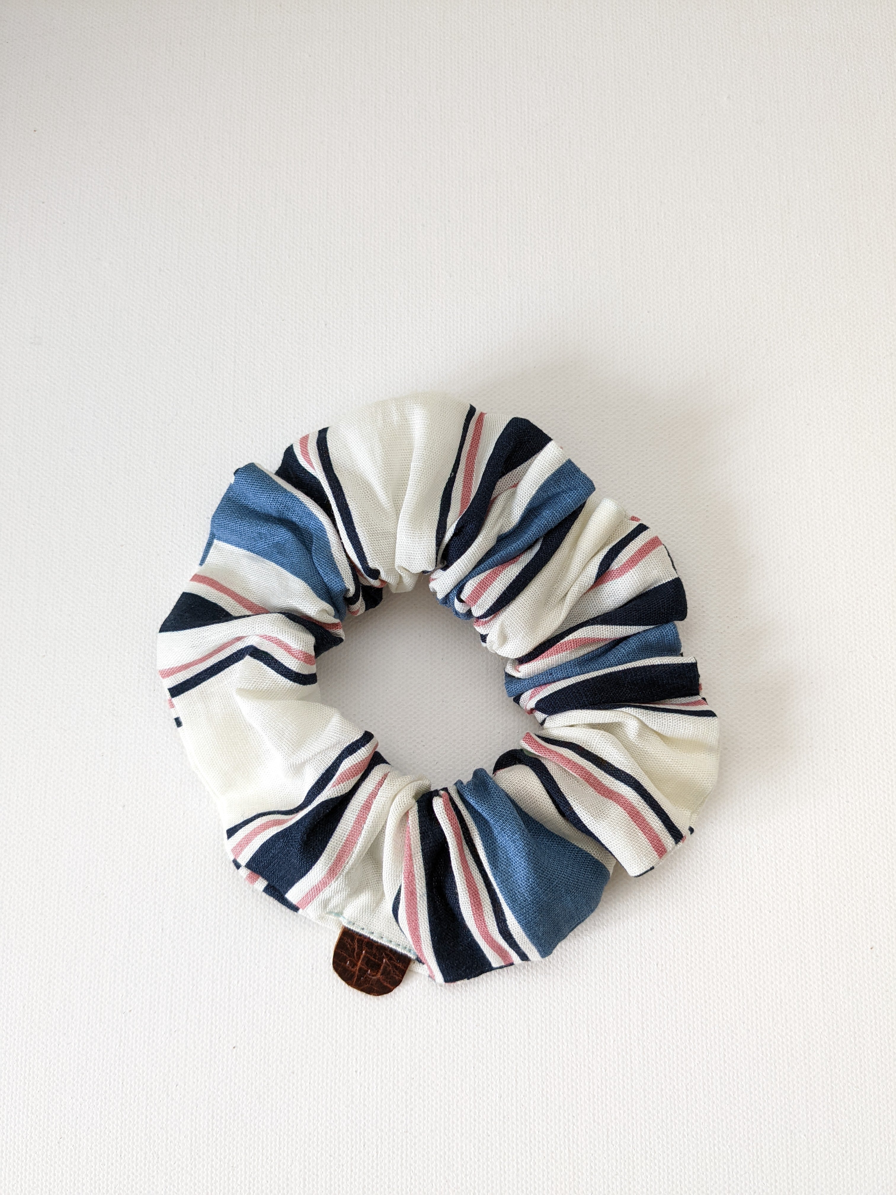 Handmade Striped Beach Scrunchie Standard