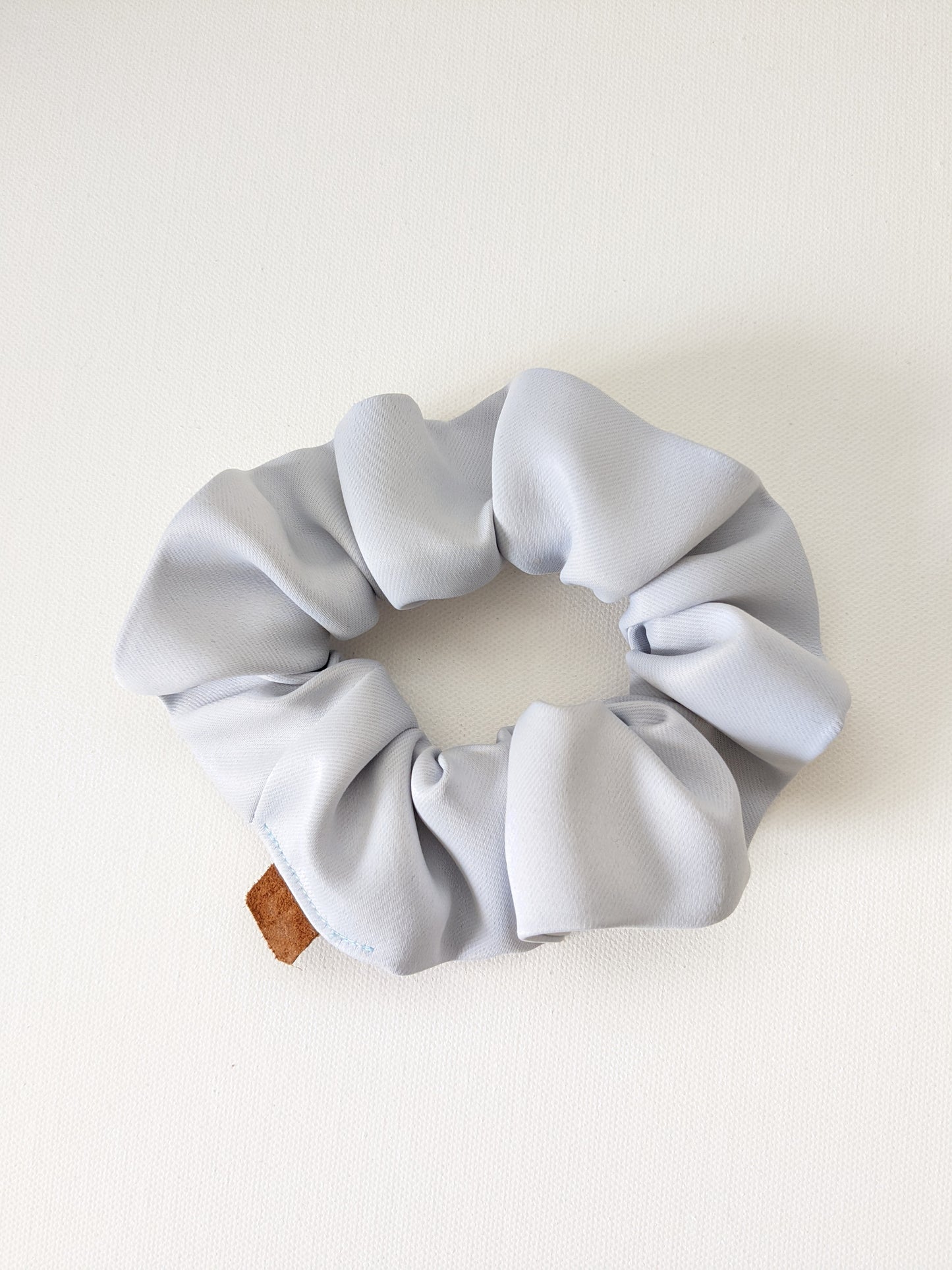 Handmade Soft Blue Elegant Scrunchie Standard