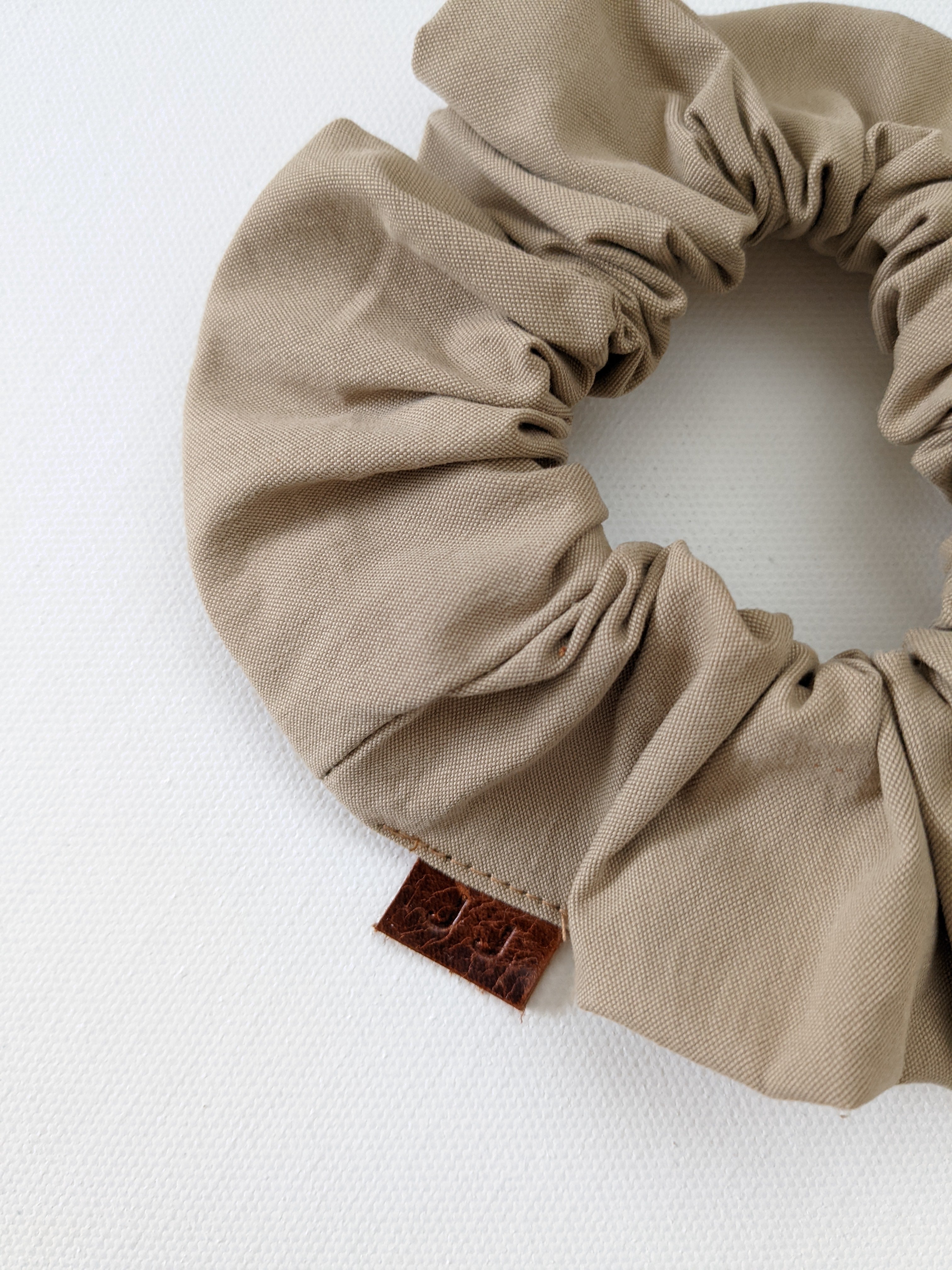 Handmade Khaki Outdoor Scrunchie Standard