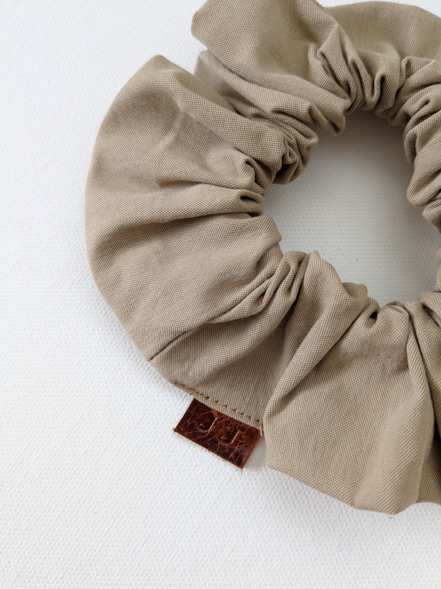 Handmade Khaki Outdoor Scrunchie Standard