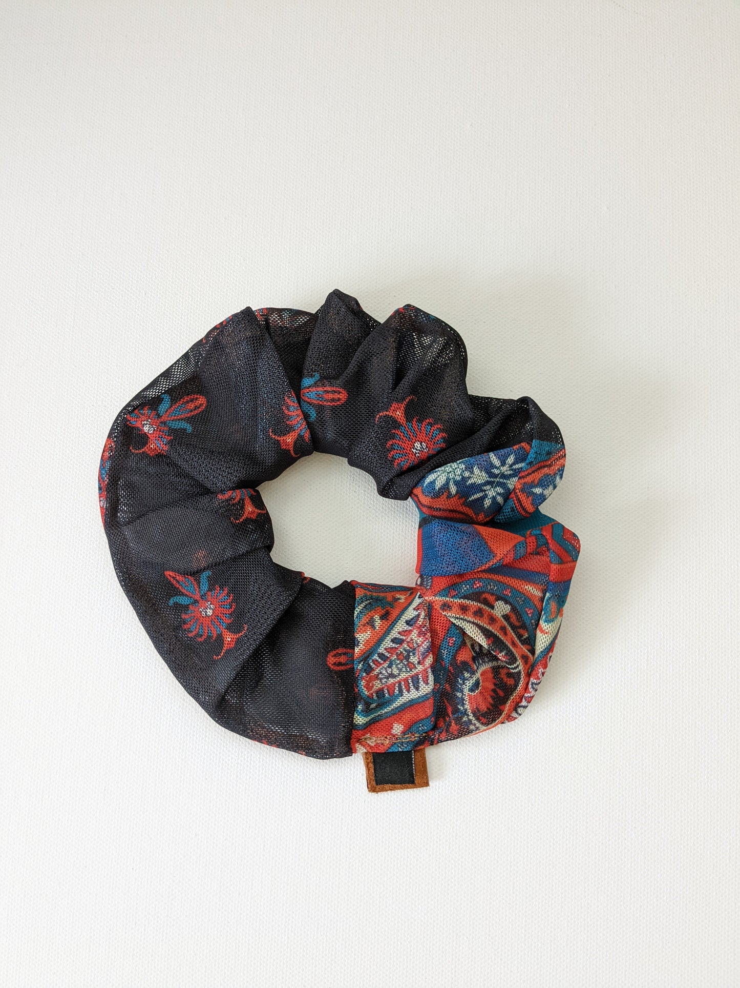 Handmade Paisley Mesh Beach Scrunchie Standard